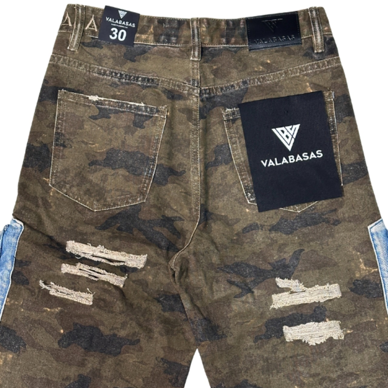 VALABASAS「"Suggestion" Baggy Cargo Pants Camo×Blue」 - 3