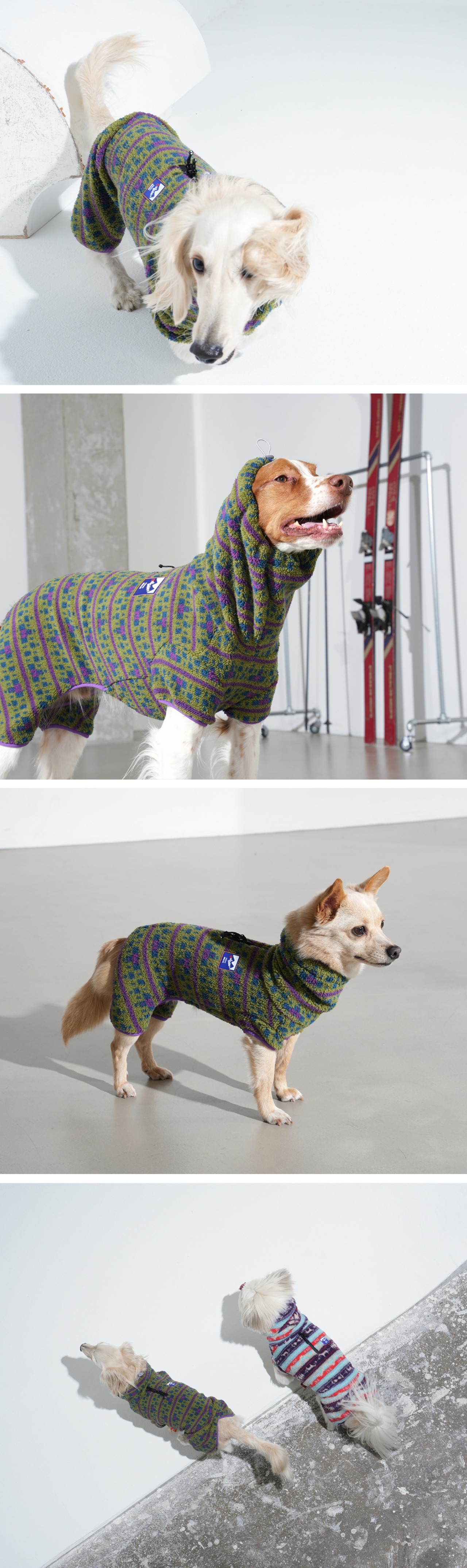 【PUPPYGALLERY公式】シェルパフリースオールインワン【khaki】4XL/5XL