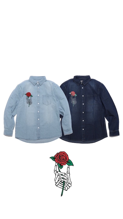 【新作/2色展開】DENIM L/S SHIRT