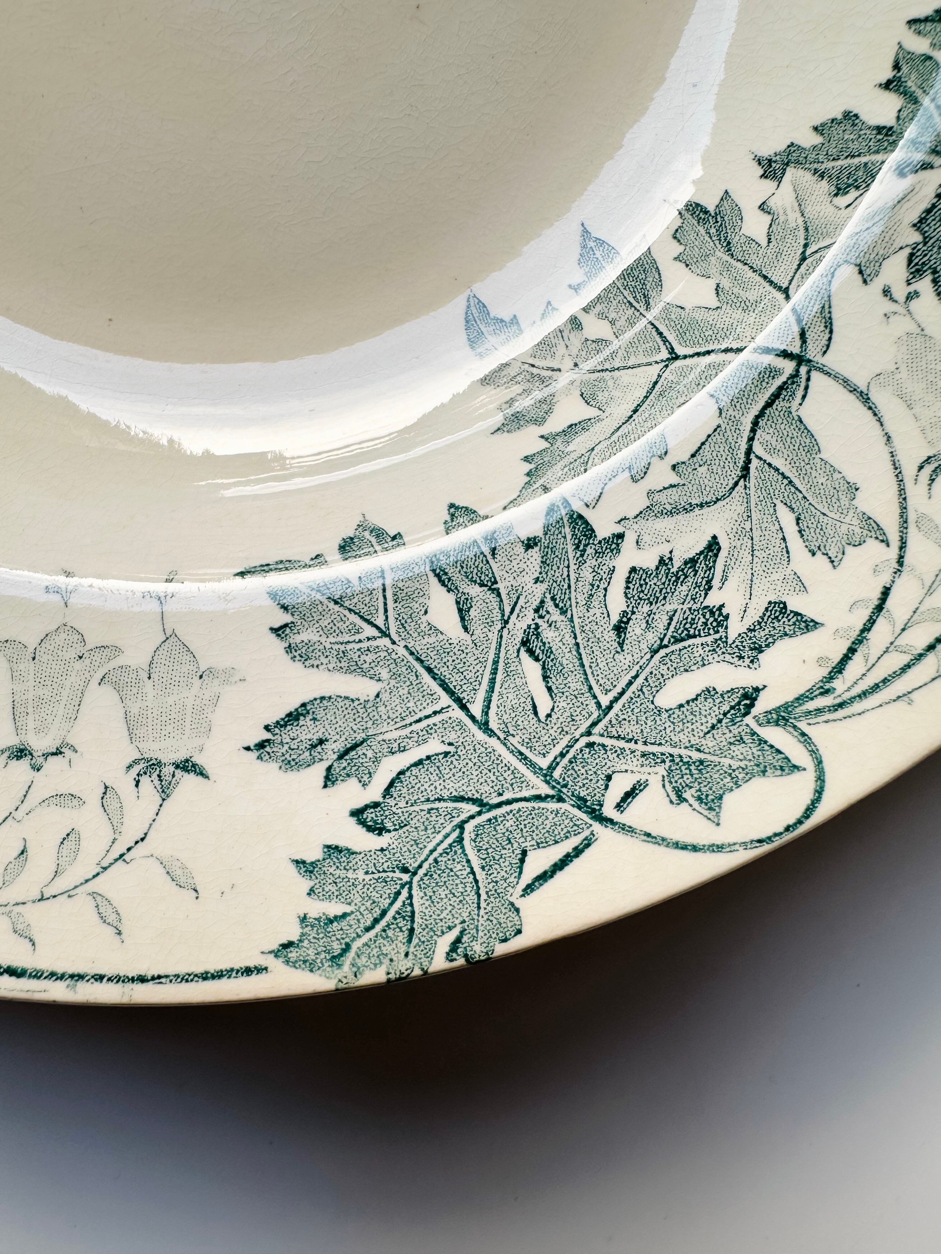 ※美品※フランスアンティーク　リュネヴィル　プレート　平皿　つばめ luneville murat リュネヴィル 深皿 スープ皿 フランス アンティーク