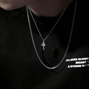 Hawaiian Cross Necklace Silver