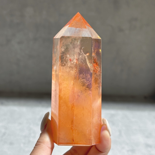 オレンジオーラクォーツ タワー05◇ Orange Aura Quartz ◇天然石・鉱物・パワーストーン