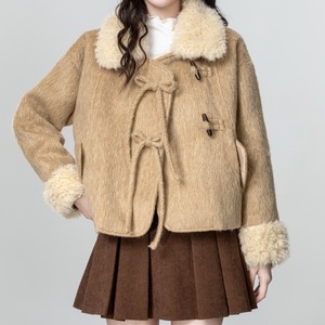 Warm Teddy Short Coat　R0258