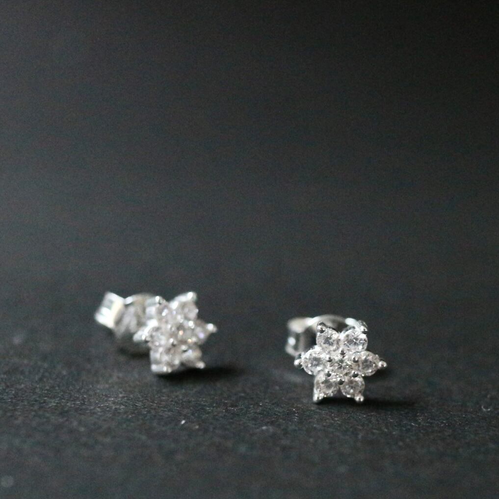 雪の結晶ピアス | vivid market