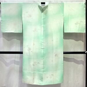 着物・襦袢・正絹・桜・うす緑系地・No.200701-1082・梱包サイズ60