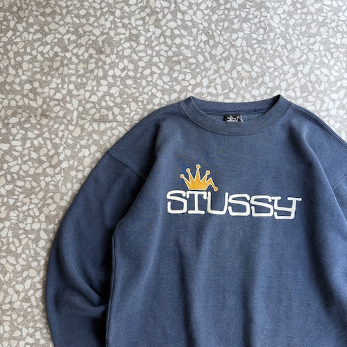 STUSSY / 80’-90’s crown sweat size M
