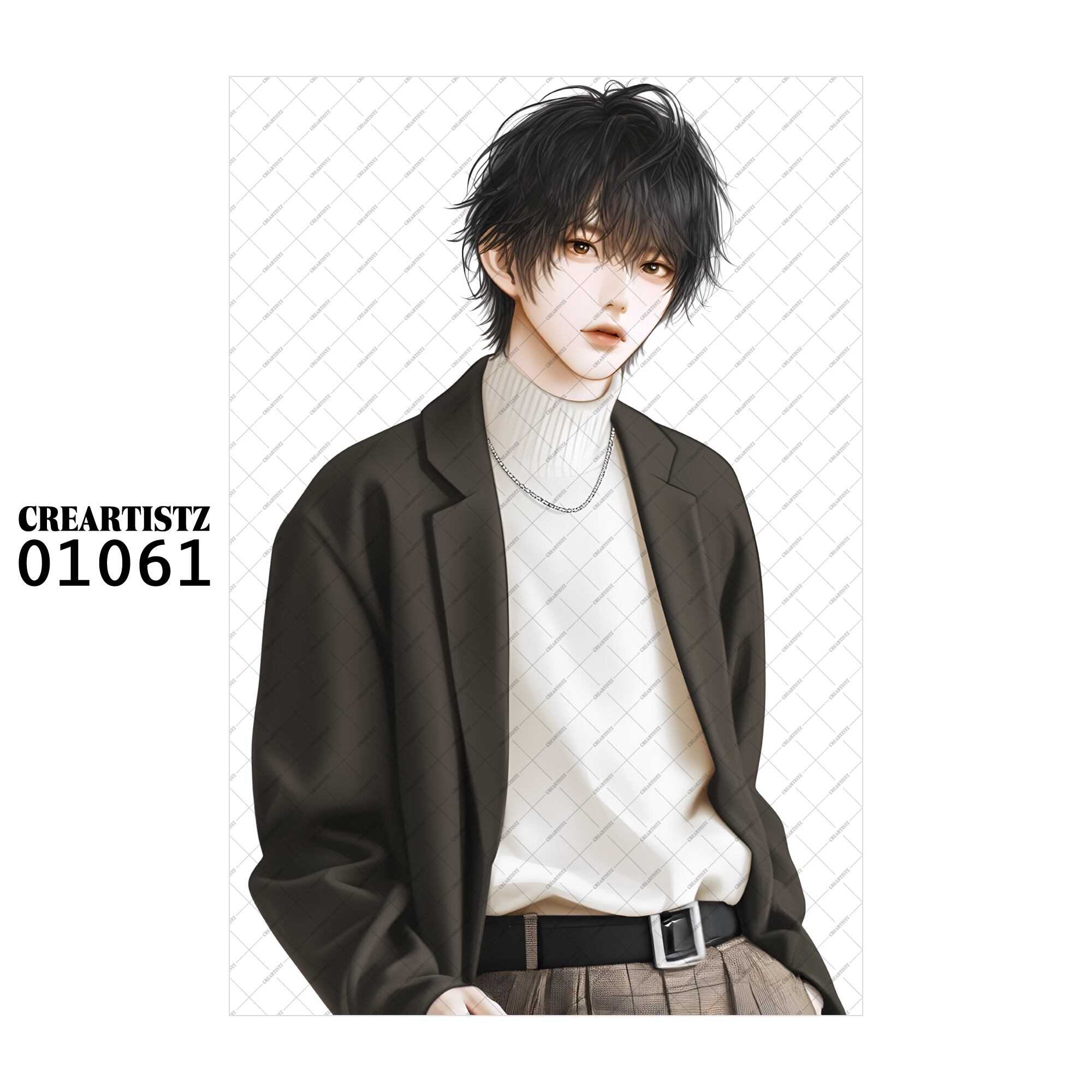 01061 ボーイ クール オリジナル ペーパー/ステッカー 4枚セット CREARTISTZ