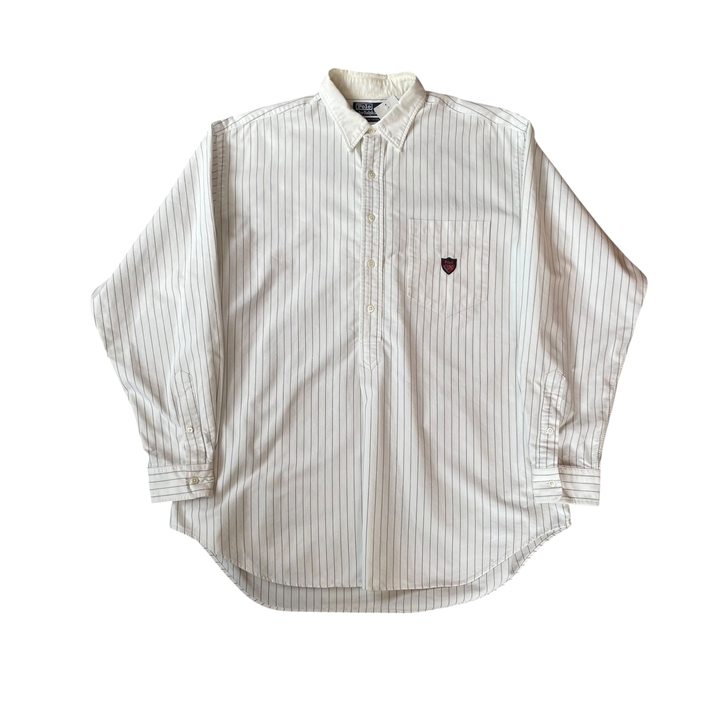 1990s Polo Ralph Lauren P/O Stripe Shirt
