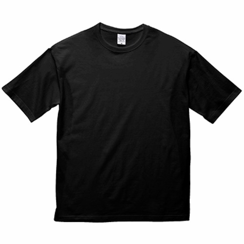 【ビッグシルエット 5.6oz バックプリント】 PRIORITY SURF® QUEEN ロゴ Tシャツ ファミリー ペアTシャツ ブラック