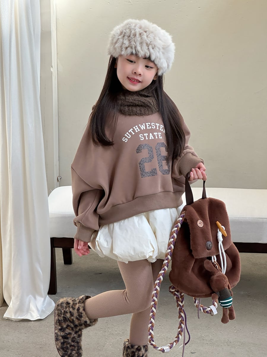 26ショート丈裏起毛トレーナー