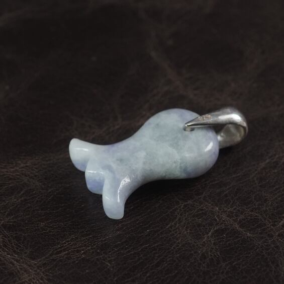 糸魚川翡翠 ラベンダー翡翠 すずらんペンダントトップ 3.0g lavender