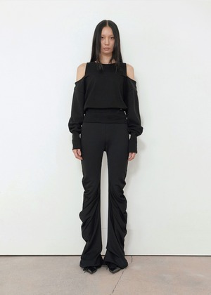 [BOHEMIAN SEOUL] LAYERED SWEATSHIRT, BLACK 正規品 韓国ブランド 韓国通販 韓国代行 韓国ファッション bohemseo ボヘミアンソウル