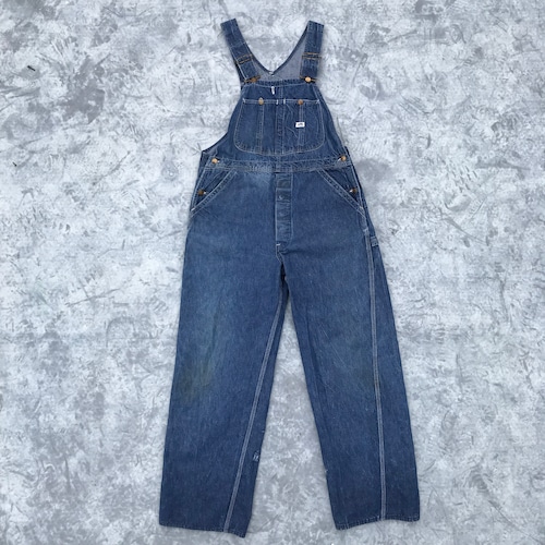 60's Lee リー デニム オーバーオール JELT DENIM トリプルステッチ 色落ち