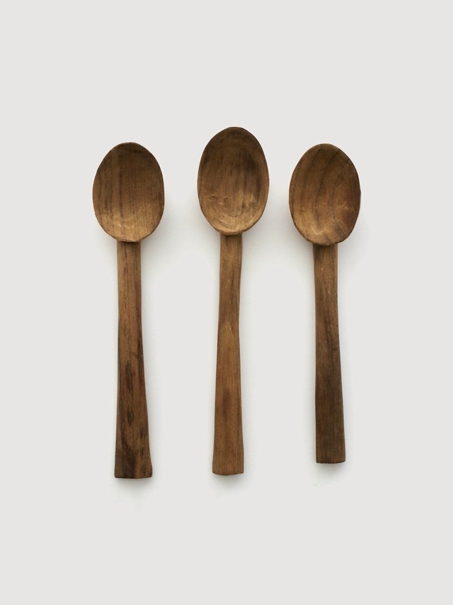 手彫りのチークウッドスプーン｜Hand Carved Teak Wood Spoon