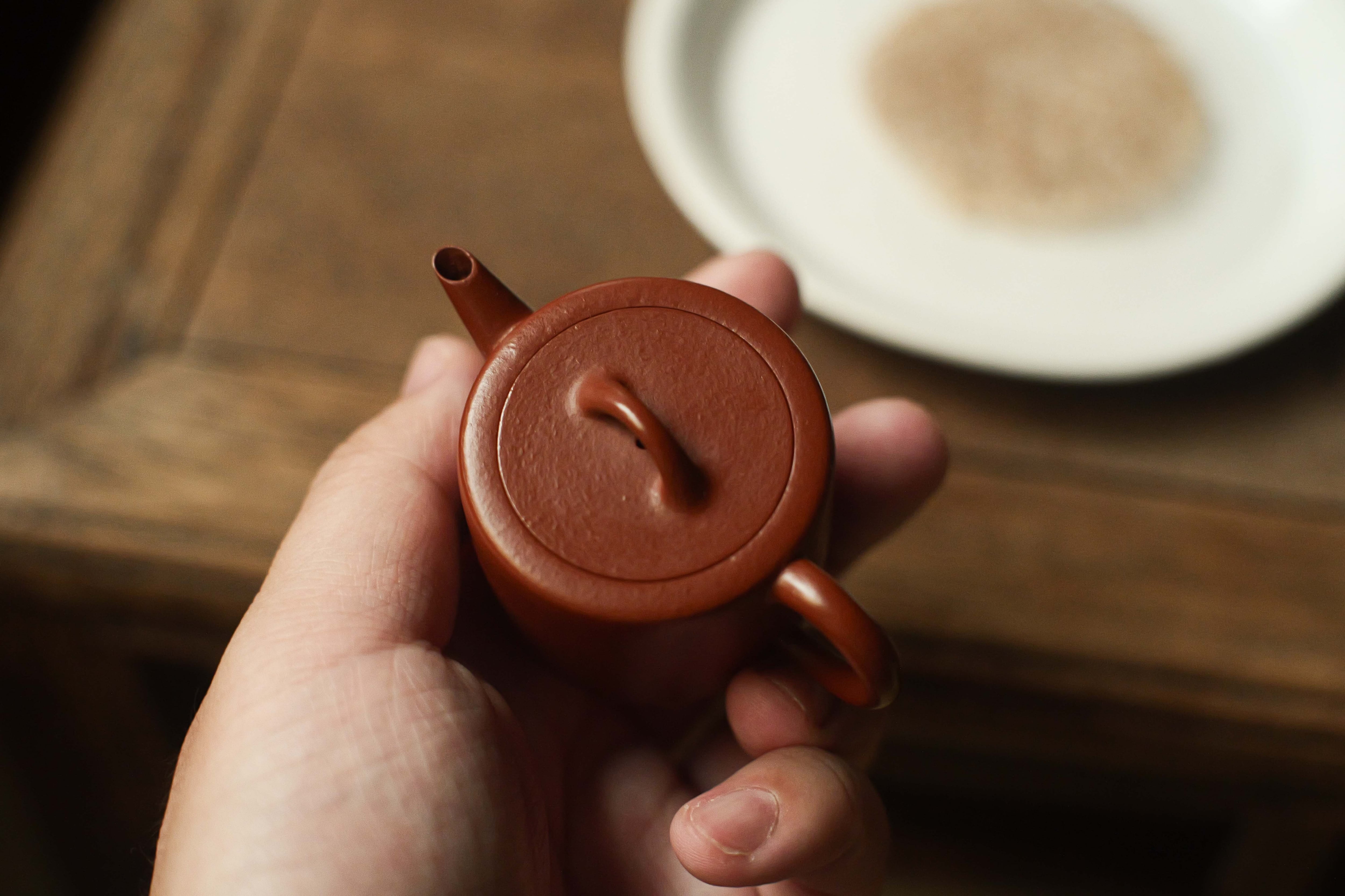 宜興紫砂壺「井欄」（約50cc）・小煤窯朱泥 | 北白川糕糰店