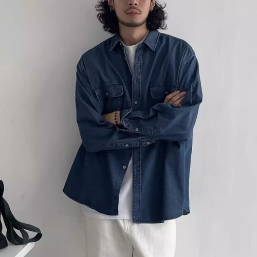 Silhouette blue shirt