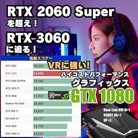 整備済み品】 ゲーミングPC デスクトップPC タワー型 G-Stormシリーズ