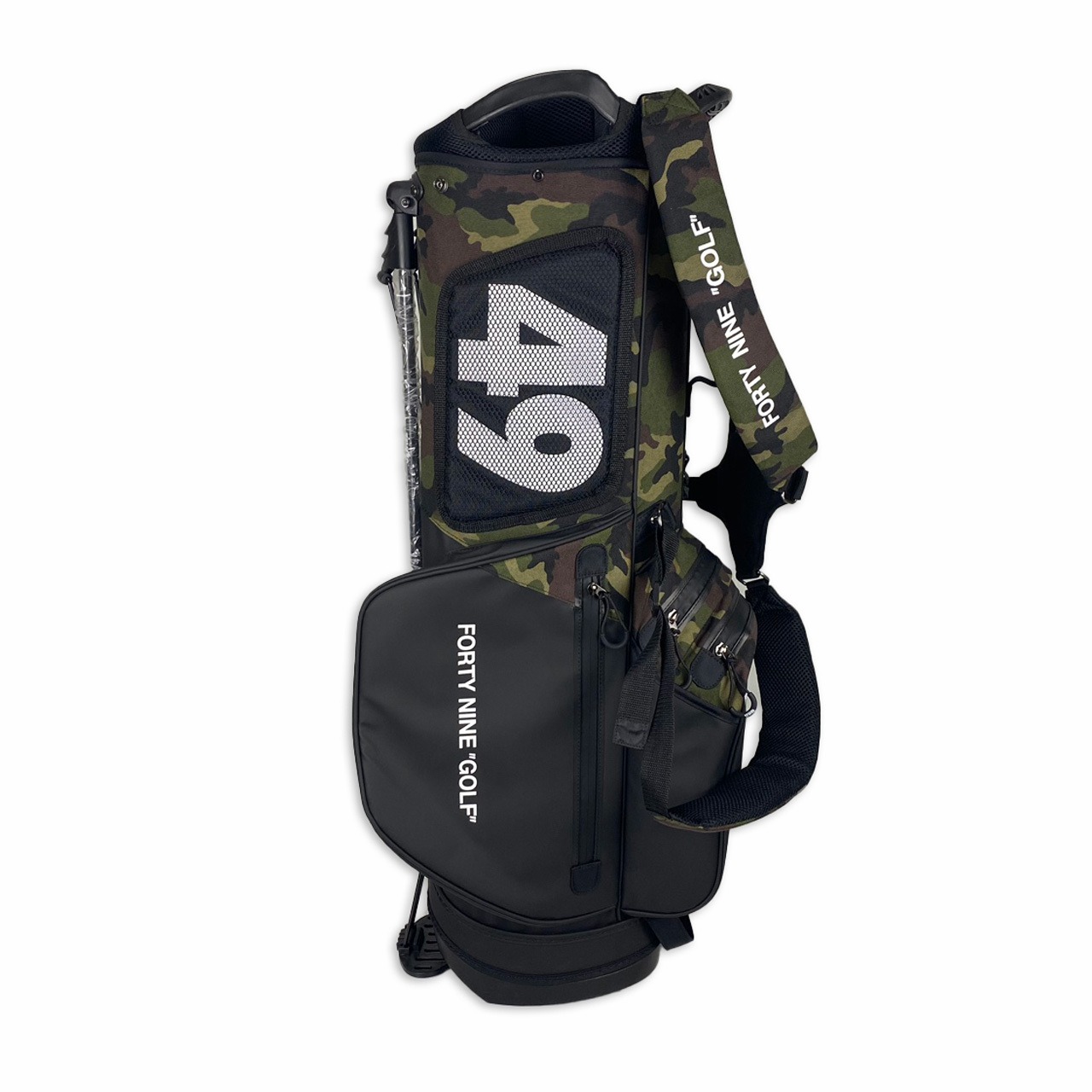 TFW49】CADDIE BAG（CAMOxBLACK） | Sandy GOLF