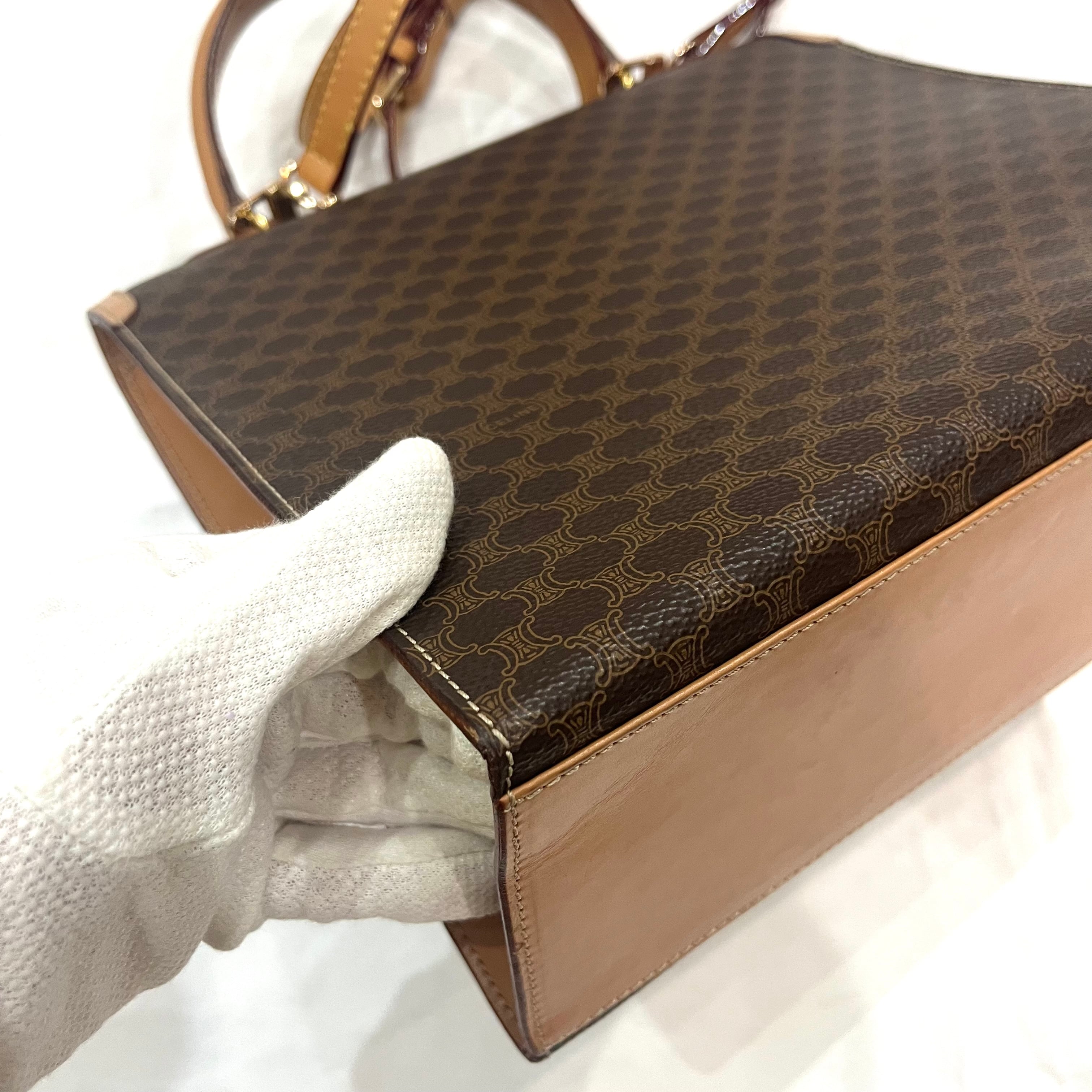 VINTAGE 【CELINE 】2034 マカダム2wayチェーン金具モチーフトリオンフ