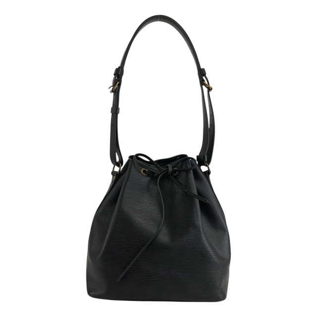 LOUIS VUITTON ルイヴィトン エピ ショルダーバッグ ブラック レザー ノエ 巾着 vintage ヴィンテージ オールド d2i73r