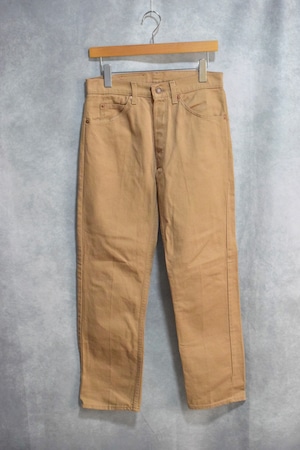 dead stock old " levi's " color cotton twill pants / made in usa / size 32