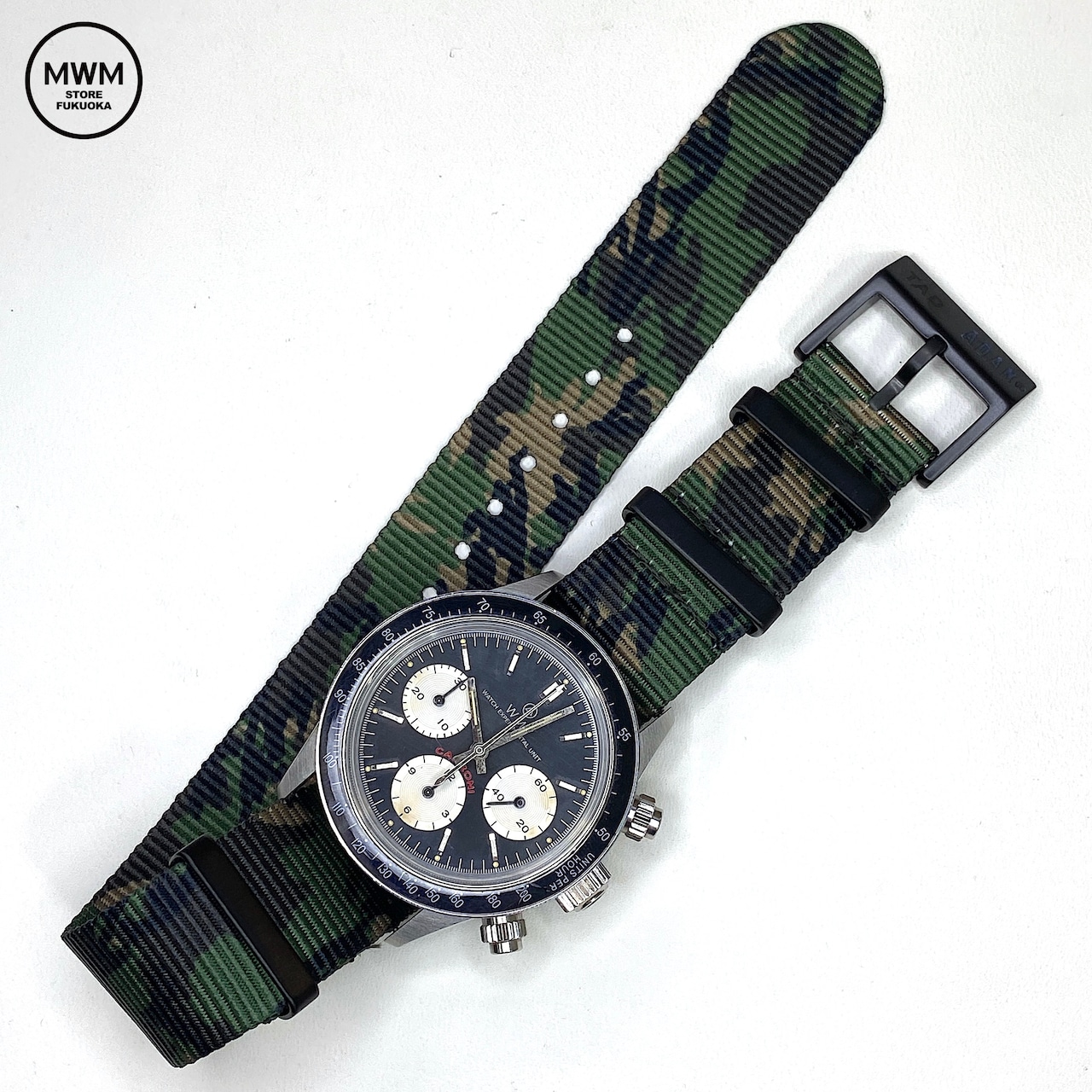 A.D.A.N x MWM NATOストラップ by TAD STRAP  A.D.A.N. CAMO 20mm 腕時計ベルト