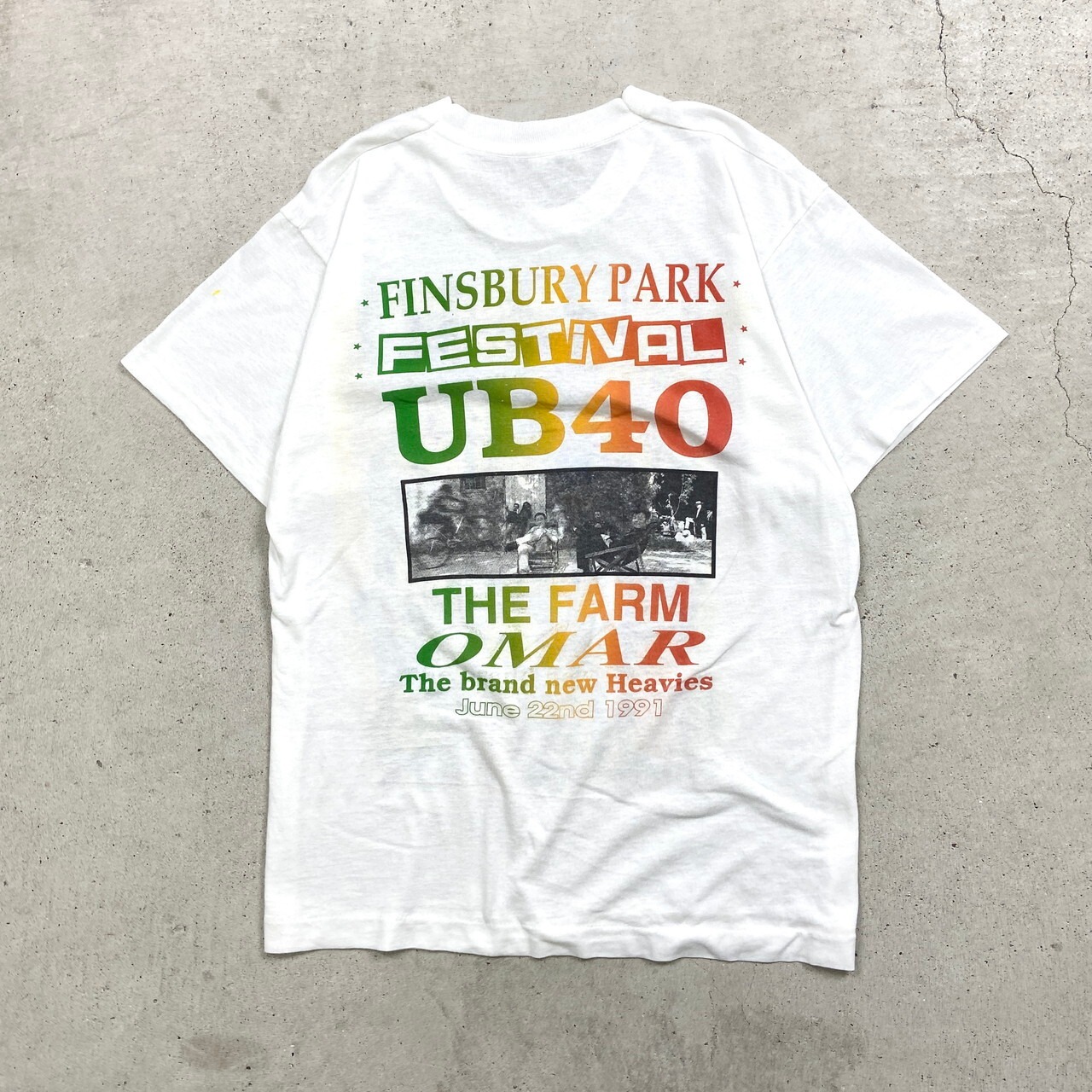 90年代 UB40 レゲエTシャツ バンドTシャツ アート メンズM相当 古着 