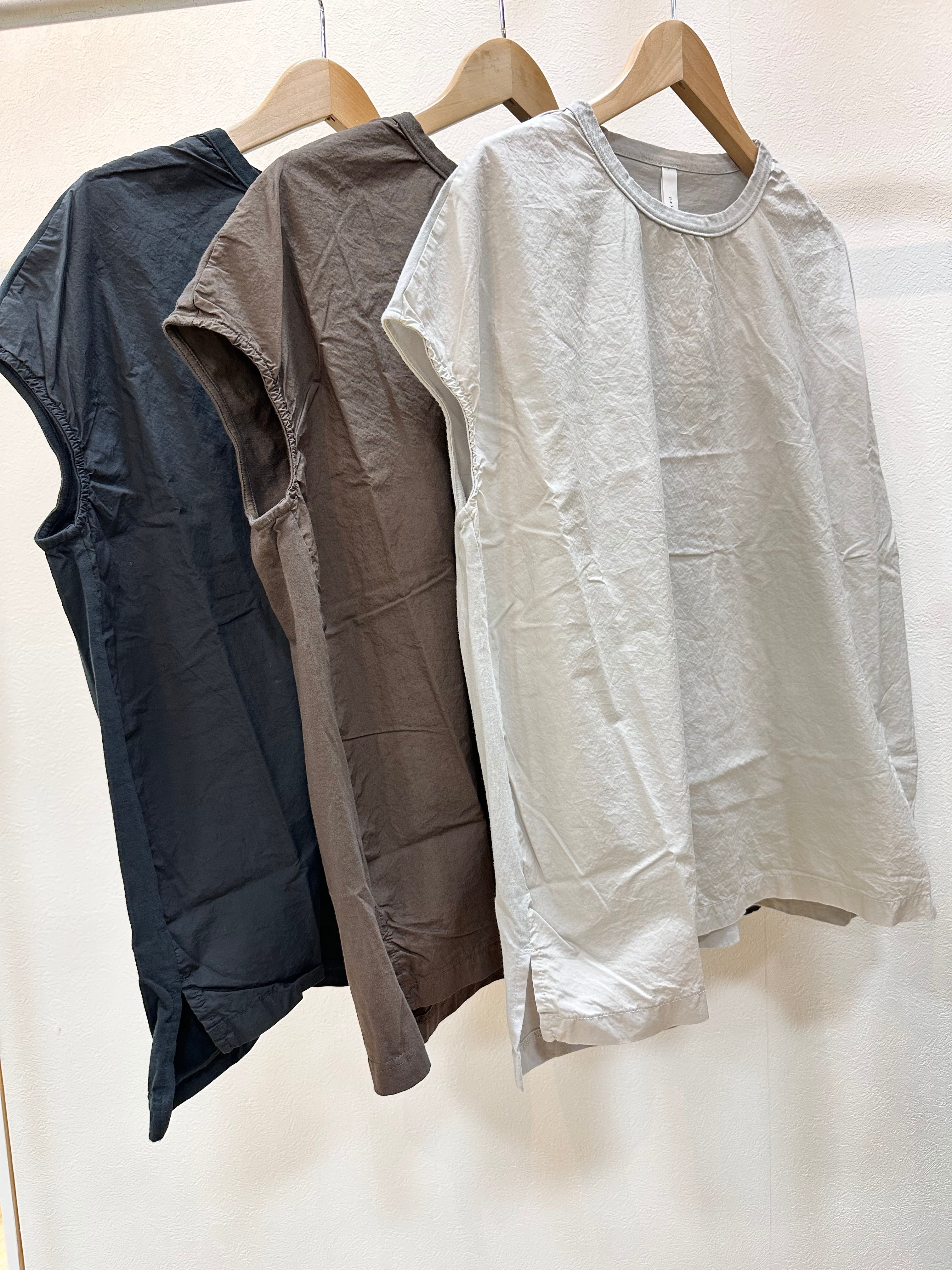 prit／コットンラミーシーチング裾ゴムカーディガン／P81433