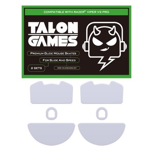 【新着特価】TALONGAMES マウスソール Razer Viper V3 Pro 用 2セット入り プレミアム グライド マウススケート マウスフィート 用 2sets 高耐久 超低摩擦 Super Smooth 交換用
