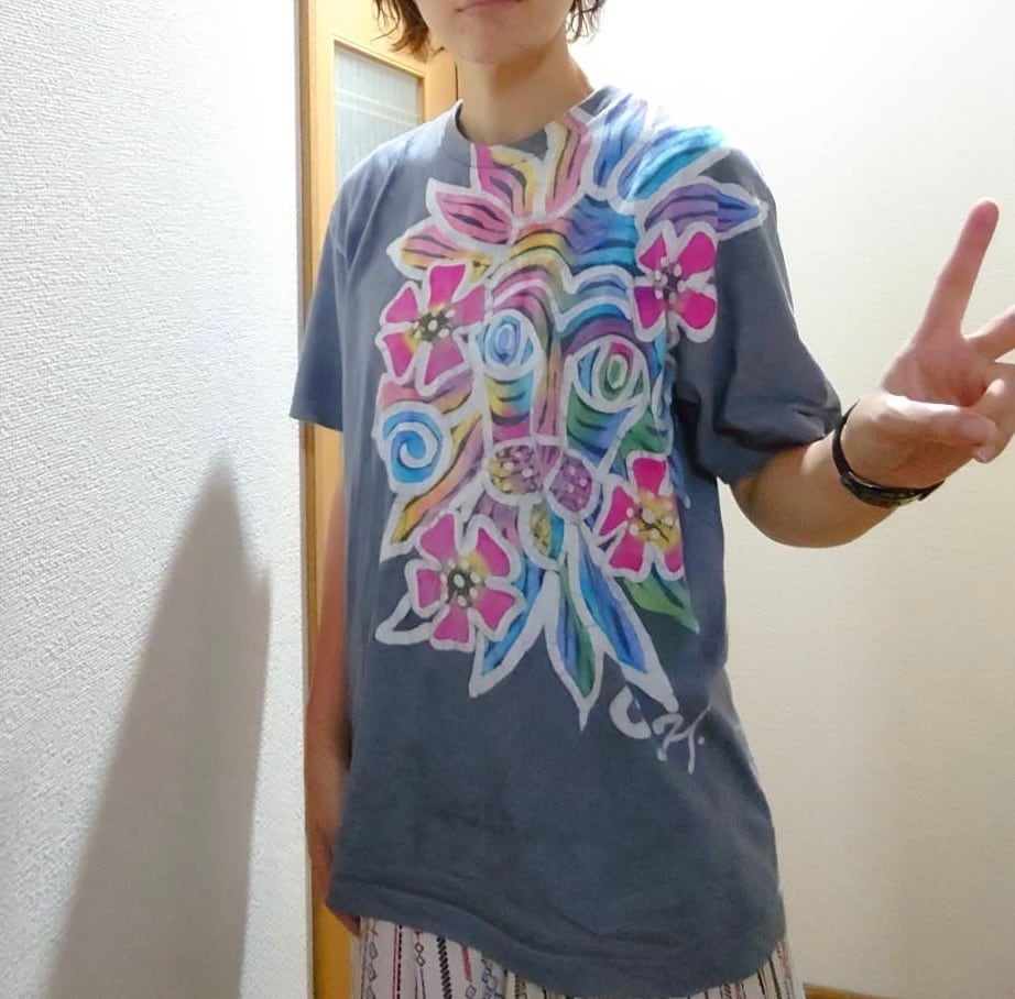 ろうけつ染め オーダーTシャツ | 染.雑貨【にえもつの里】