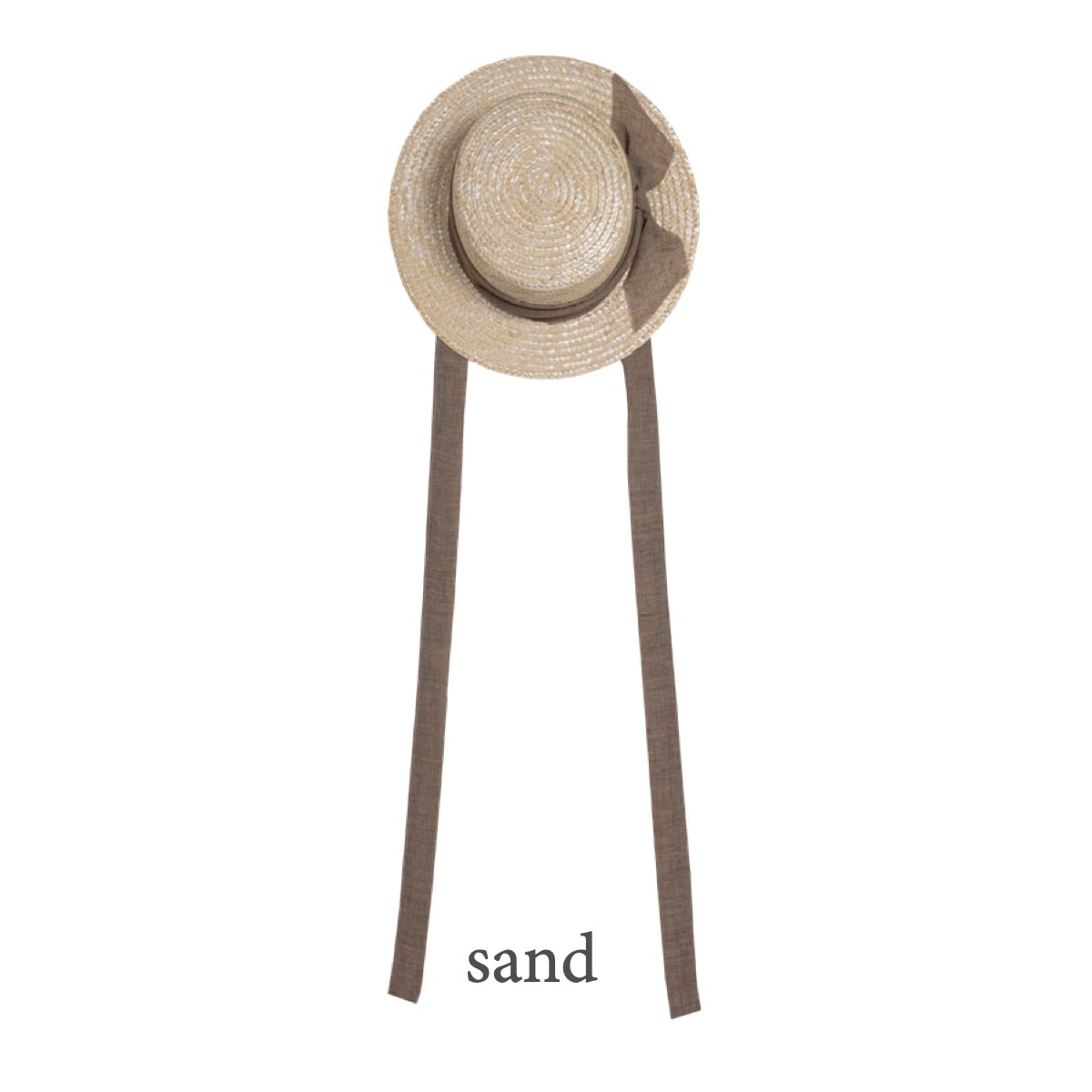即納品】THE CLASSIC CANOTIER HAT sand _FROU FROU kids | いととはね