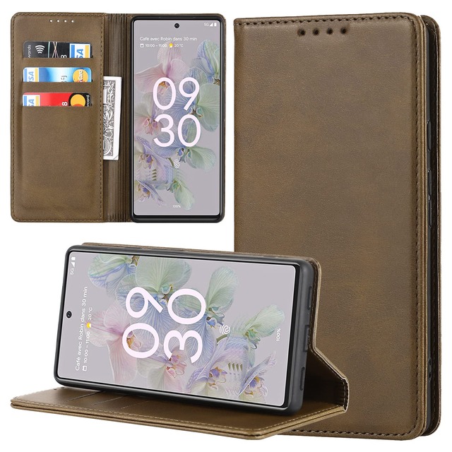 【Hamany】 対応 AQUOS sense3 / sense3 lite / sense3 basic/Android One S7/ SHV45 / SH-02M / SH-RM12 ケース 手帳型 せんす 耐久性 耐摩擦 マグネット式 レザー カバー -ヴィンテージダークグリーン