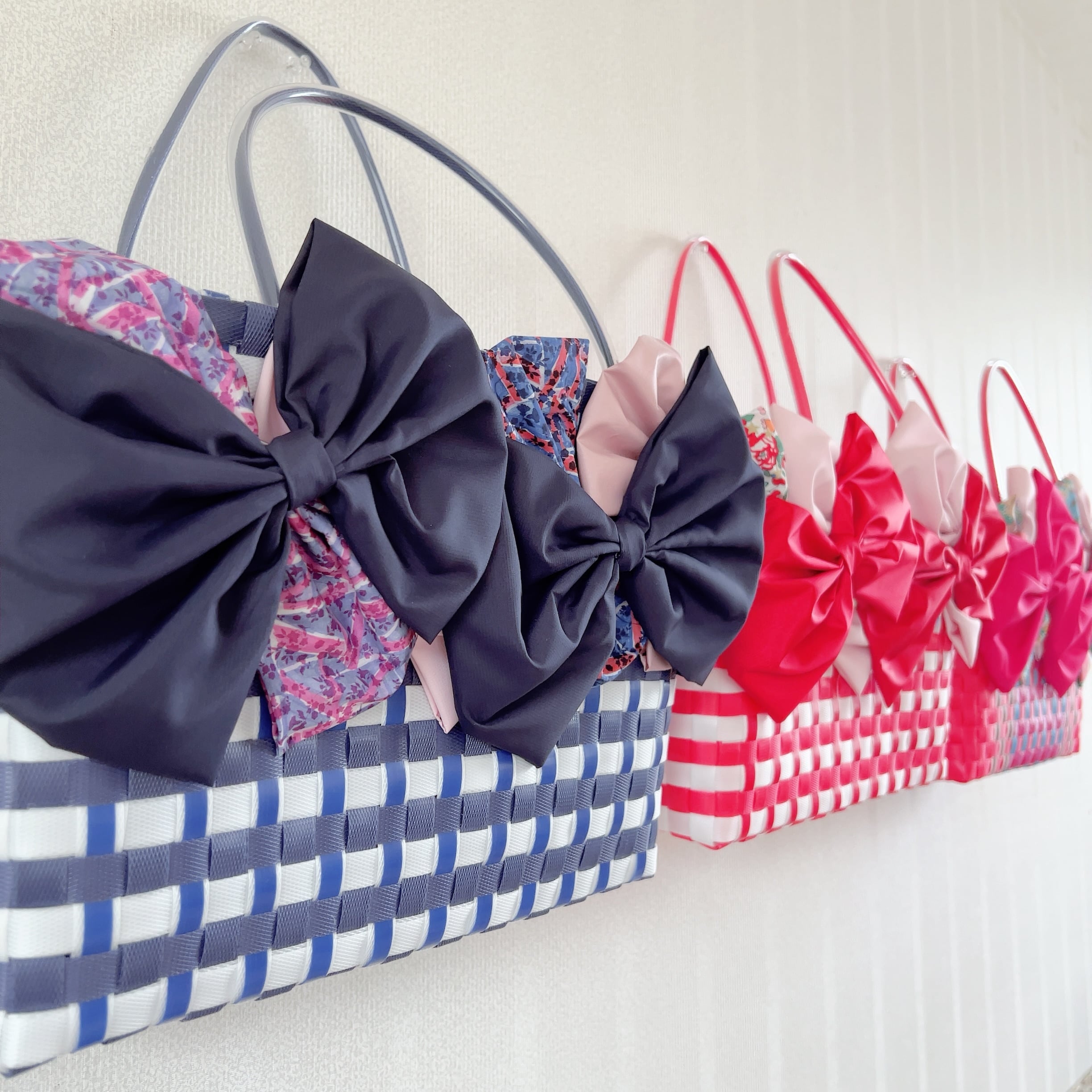 プラかごリボンバッグ