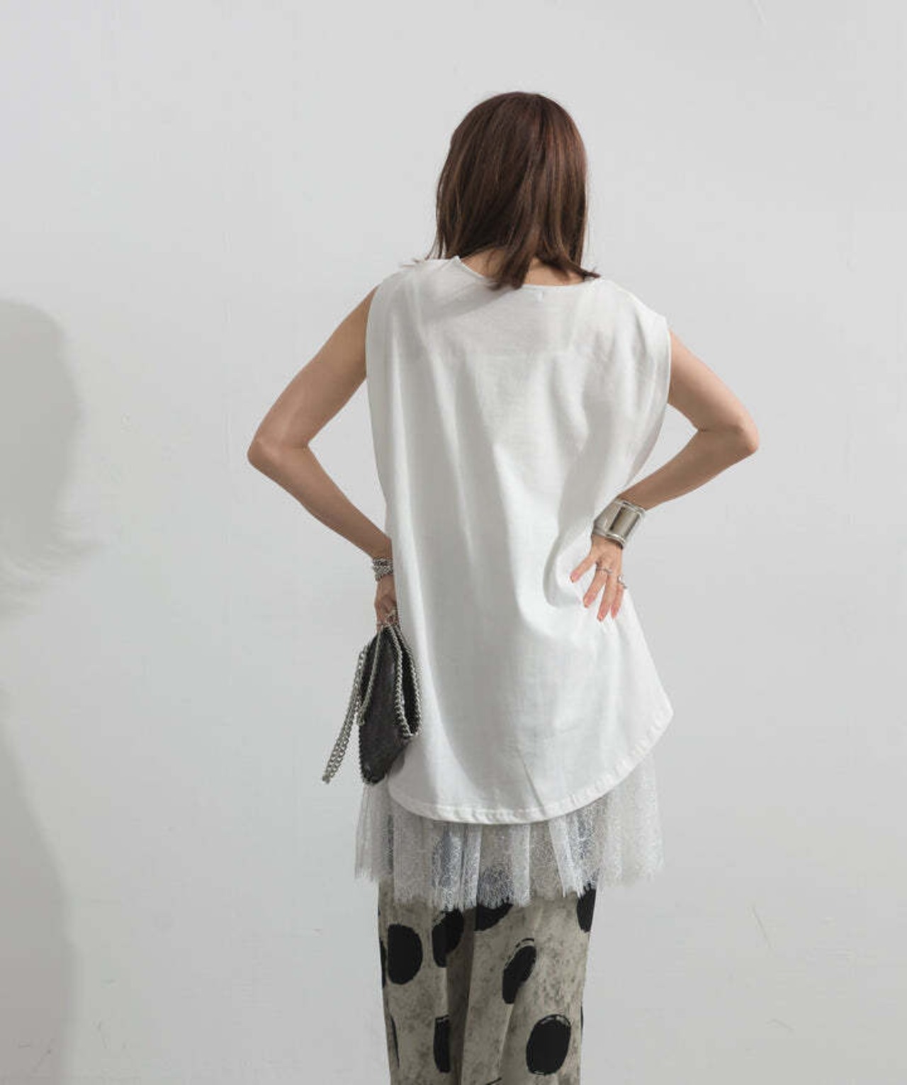 AE2972 ロゴフレンチスリーブプルオーバー offwhite