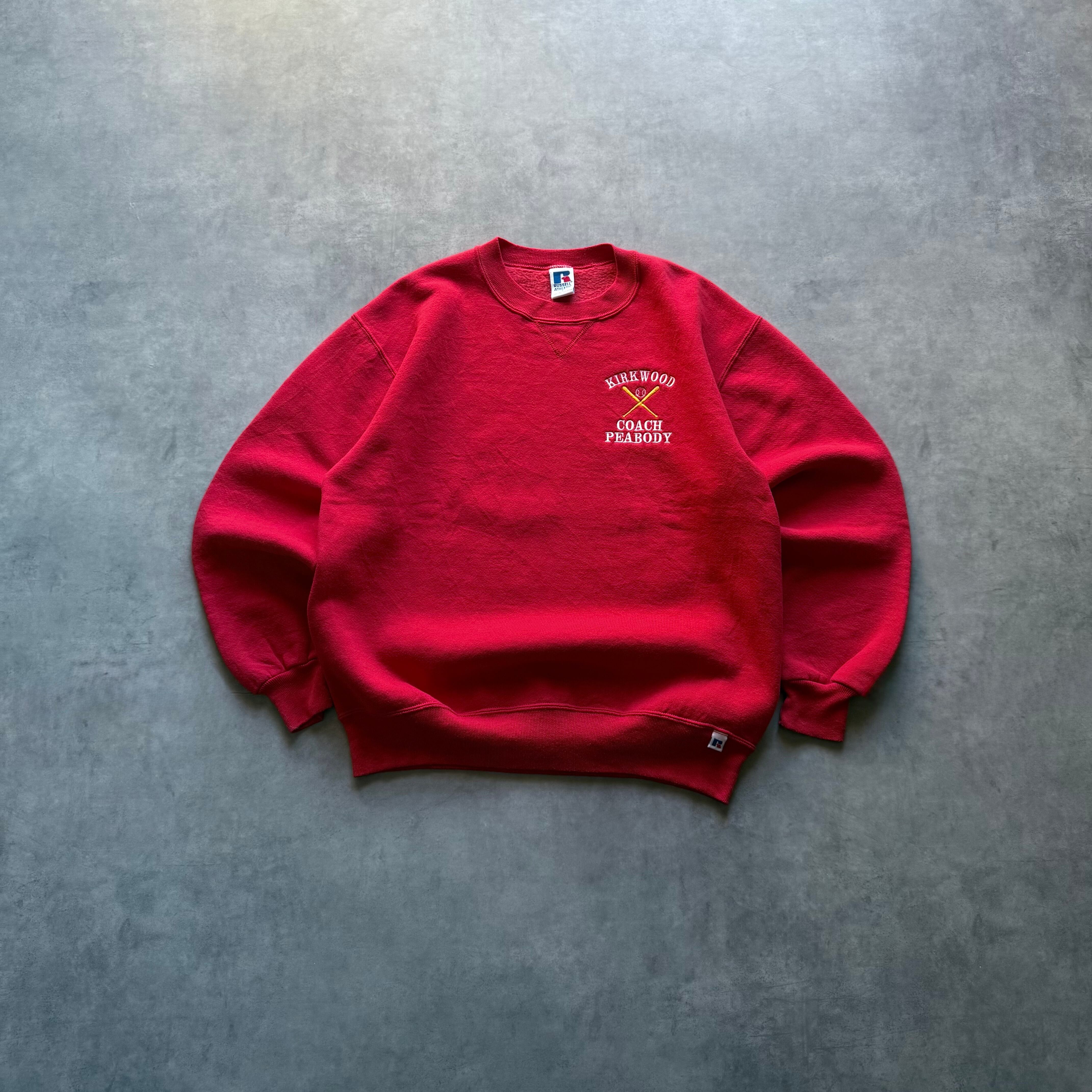 90's Russell Athletic “KIRKWOOD COACH PEABODY” sweat shirt