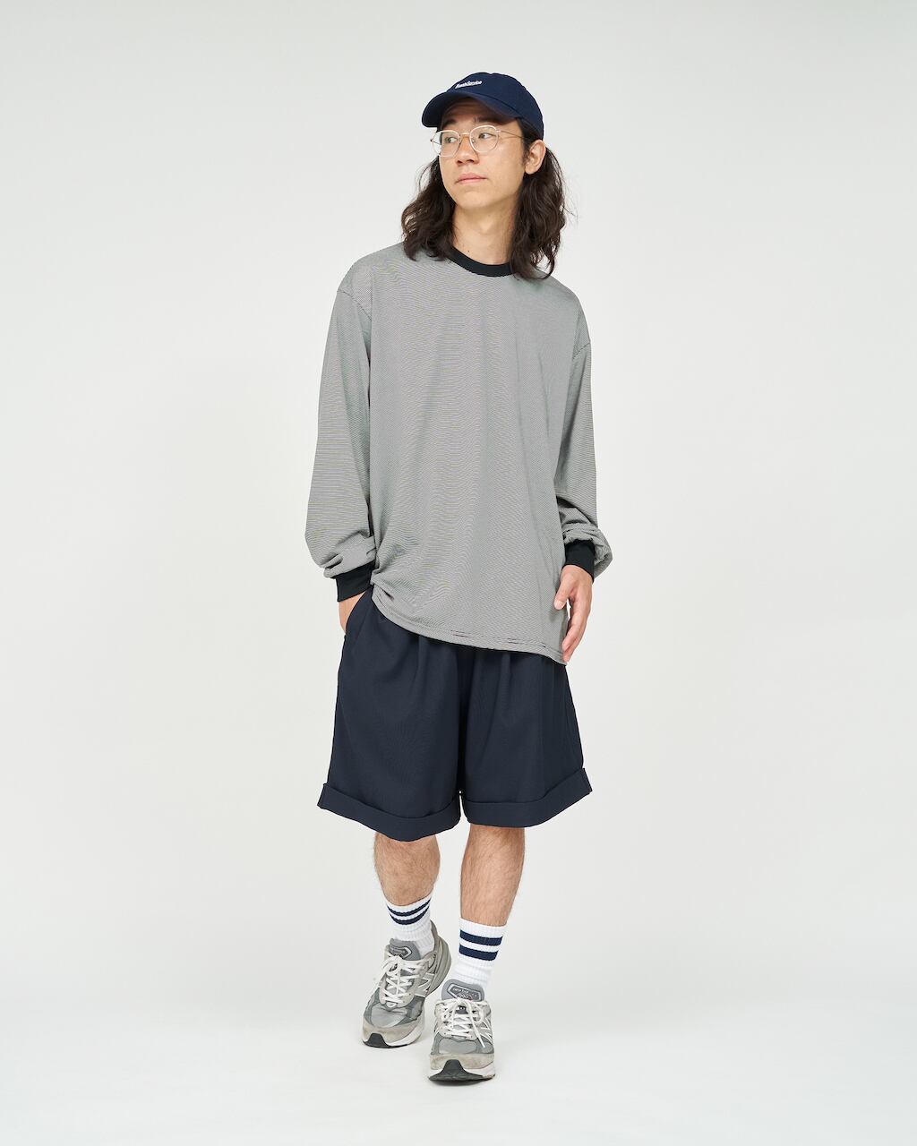 FreshService MICRO BORDER L/S TEE | HUMAN and THINGS