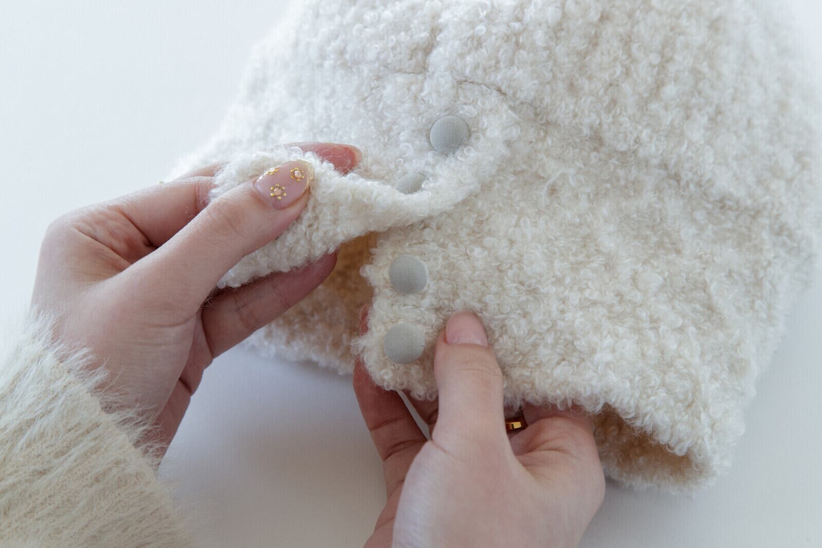 2wayニット帽 Luna ルーナ ブラウン