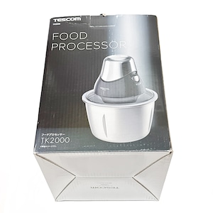 テスコム フードプロセッサー TK2000 最軽量 ステンレスボトル きざむ まぜる おろす 泡立て すっきり収納 安全設計