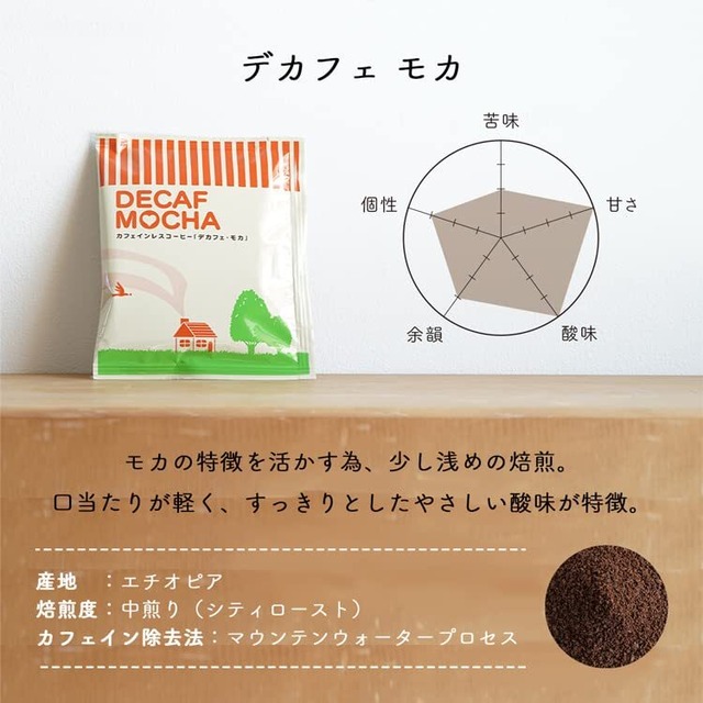 辻本珈琲 カフェインレスドリップコーヒー デカフェ モカ 50杯分