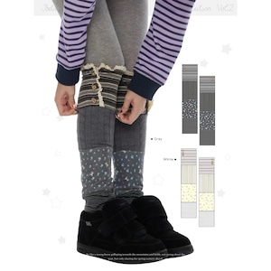 [BETWEENAND] Vintage Patchwork Stocking Socks