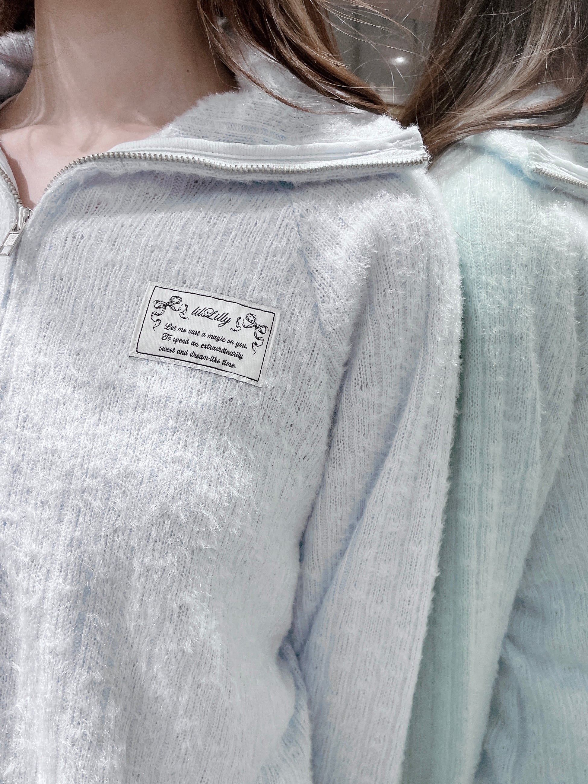 OLLEBOREBLA ジップアップニットジャケット ジップニットジャケット | lilLilly official webstore