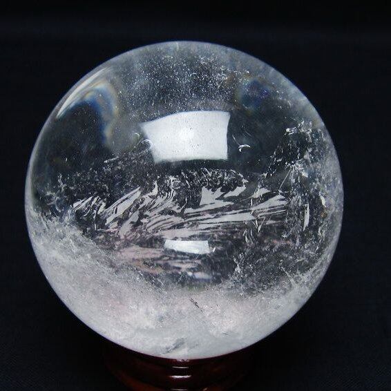 水晶 丸玉 62mm スフィア 置物 水晶玉 一点物 151-9006