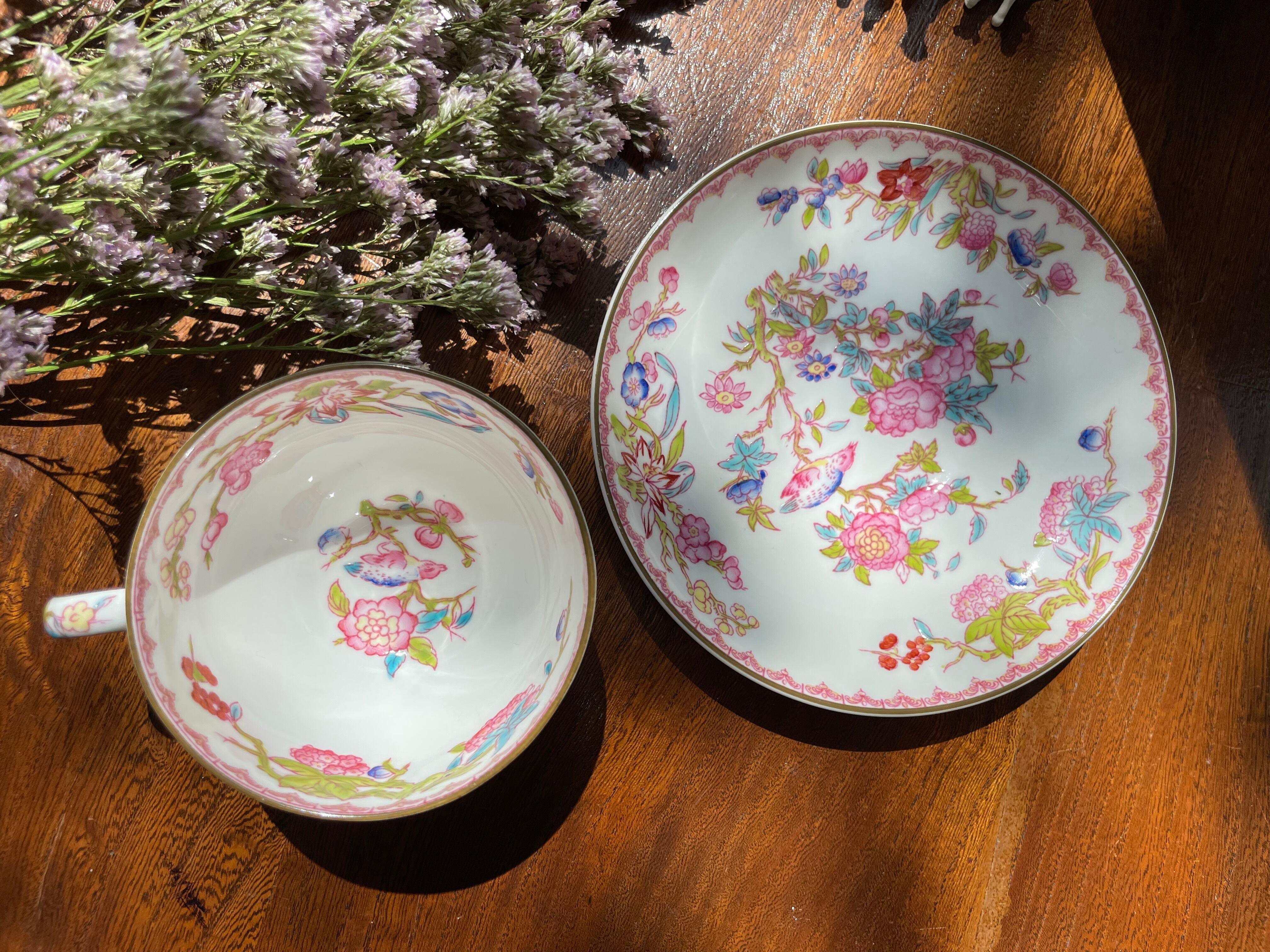 ref : 1529 アンティークティーカップ/ オールドミントン/ Minton 3934
