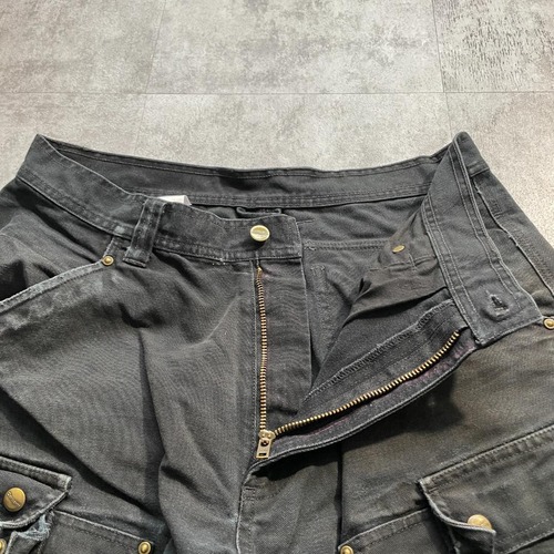 ブラック カーゴパンツ Carhartt EB281 BLK 34×34 詳細写真7