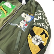 【bomber005】再構築リバーシブルボンバー スポーツユニフォーム×ミリタリー Sports uniform ×Military MIX BOMBER JACKET