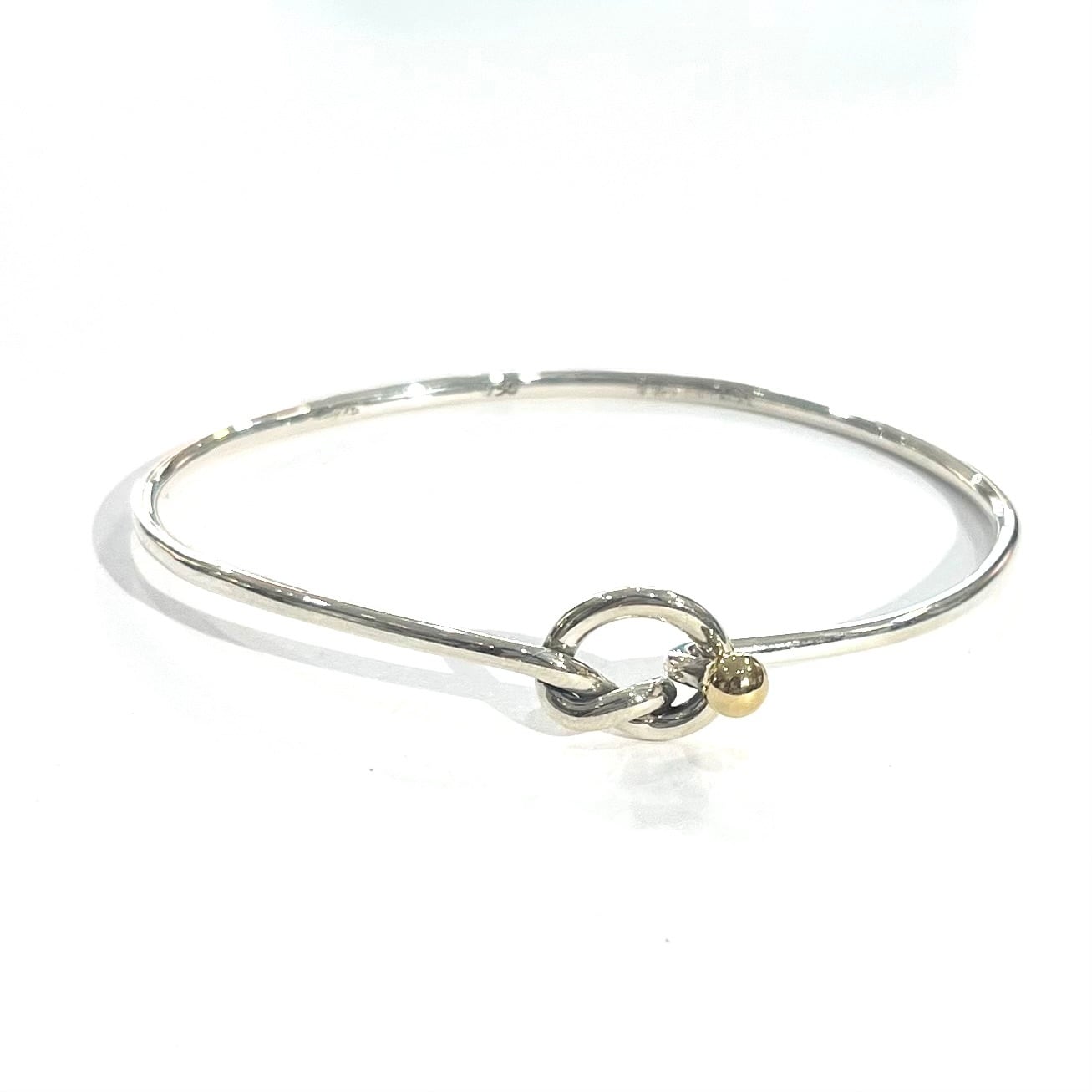 TIFFANY&CO. 】2497 K18 silver925 オープン開閉ラブノット