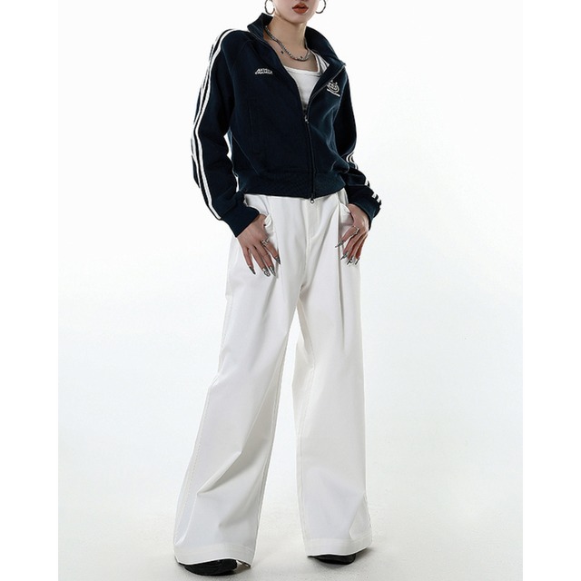 short sweatshirt zipper　ショートスウェットジッパー　J0482