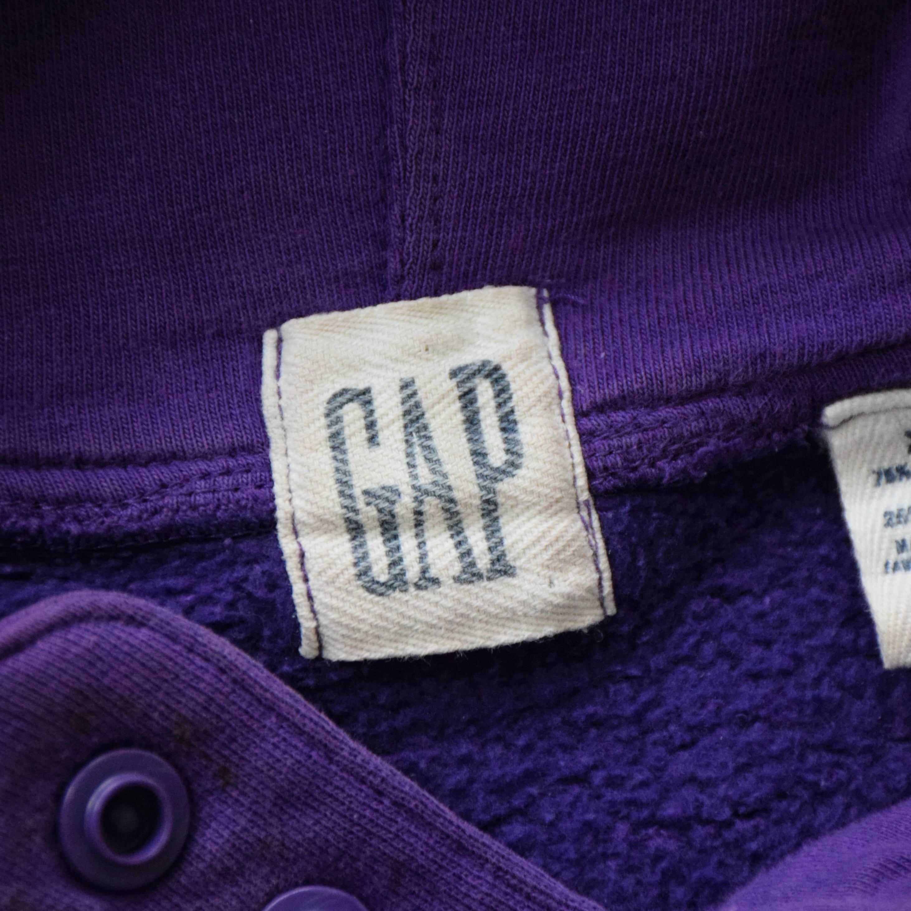 90's GAP スウェット アノラック パーカー メンズ XL パープル