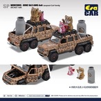 EraCar 1/64 SP140 Mercedes-Benz G63 AMG 6x6 with Leopard Cat Family