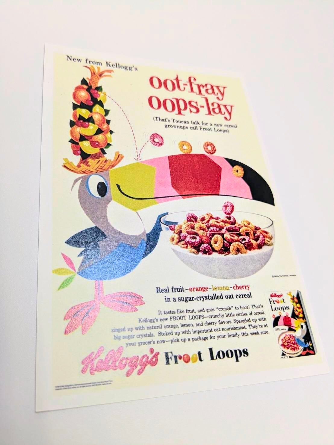 Kellogg's FROOT LOOPS （ケロッグ フルーツループ）】 POST CARD